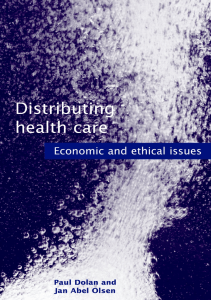 EBOOK Distributing Health Care Economic and Ethical Issues Oxford Medical 