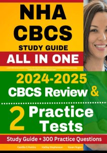 EBOOK NHA CBCS Study Guide Latest CBCS Review and 300 Questions with Detailed Answer 