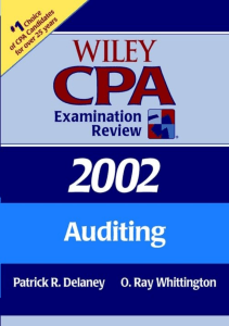 BOOKS Wiley CPA Examination Review 2002 Auditing