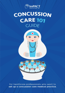 DOWNLOAD Concussion Care 101 Guide For healthcare professionals who want to set up a 