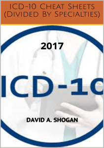 BOOK ICD 10 Cheat Sheets Divided By Specialties  2017