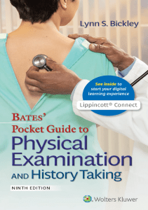 READ Bates Pocket Guide to Physical Examination and History Taking Lippincott Connect 