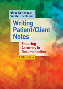 READ Writing Patient Client Notes Ensuring Accuracy in Documentation