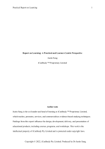 Report-on-Learning-August-2022