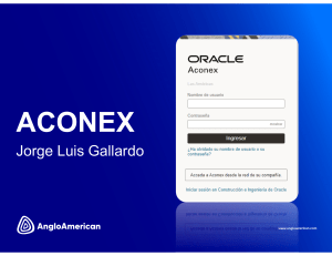 Entrenamiento Aconex: Gestión de Documentos Técnicos