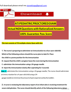 (2023 - 2024) ATI Pediatric Proctored Exam with NGN Questions and Verified Rationalized Answers, Passing Score Guarantee. watermark