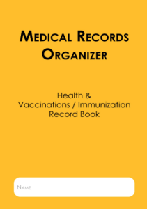 DOWNLOAD Medical Record Organizer Health Vaccination Immunization Record Book 