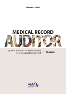 EBOOK Medical Record Auditor A Guide to Improving Clinical Documentation in a 