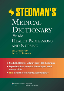 DOWNLOAD Stedman s Medical Dictionary for the Health Professions and Nursing Stedman 