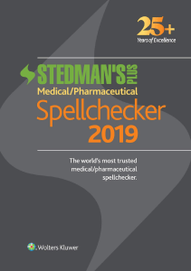 BOOK Stedman s Plus 2019 Medical Pharmaceutical Spellchecker Standard 