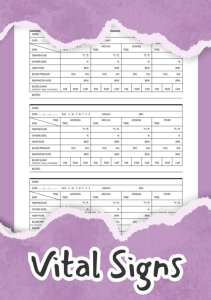 EBOOK Vital Signs Log Book Daily All in One Health Monitoring Record Journal to Keep 