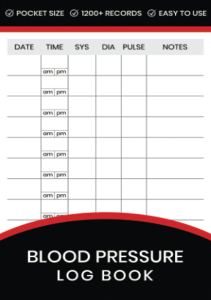 BOOKS Blood Pressure Log Book Daily Blood Pressure Recording Log Pocket Size