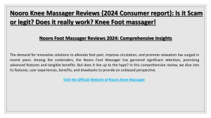 Nooro knee massager