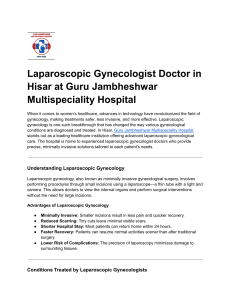 Laparoscopic Gynecologist Doctor in Haryana (1)