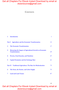 E BOOK Agricultural Development and Economic Transformation Promoting Growth with Poverty Reduction (Palgrave Studies in Agricultural Economics and Food Policy) 1st ed. 2017 Edition by John W. Mel