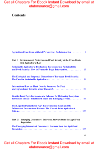 E BOOK Agricultural Law Current Issues from a Global Perspective (LITES - Legal Issues in Transdisciplinary Environmental Studies, 1) 1st ed. 2017 Edition by Mariagrazia Alabrese , Margherita Brun