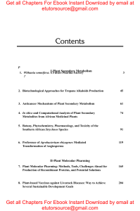 E BOOK Applications in Plant Biotechnology Focus on Plant Secondary Metabolism and Plant Molecular Pharming 1st Edition by Abdullah Makhzoum , Kathleen Hefferon