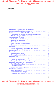 E BOOK Applying Quantitative Bias Analysis to Epidemiologic Data (Statistics for Biology and Health) 2nd ed. 2021 Edition by Matthew P. Fox , Richard F. MacLehose , Timothy L. Lash