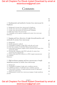 E BOOK Atomic Force Microscopy for Nanoscale Biophysics From Single Molecules to Living Cells 1st Edition by Mi Li