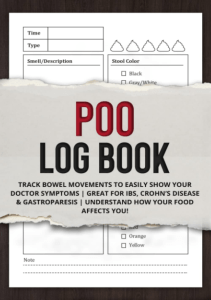 BOOKS Poo Log Book Track Bowel Movements to EASILY SHOW Your Doctor Symptoms  Great 