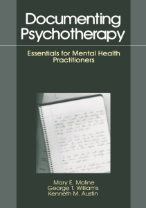 DOWNLOAD Documenting Psychotherapy Essentials for Mental Health Practitioners