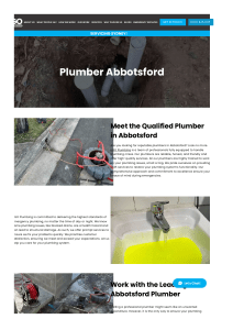 Plumber Abbotsford