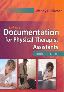 BOOK Lukan s Documentation for Physical Therapist Assistants