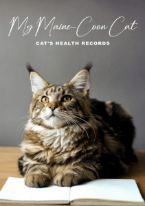 READ My Maine Coon Cat Cat s Health Records Cat Vaccination Record Book  Cat s 