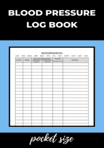 BOOK Blood Pressure Log Book Pocket Size Small Blood Pressure Notebook To Monitor and 