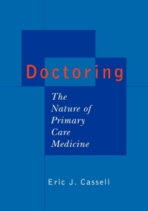 BOOKS Doctoring The Nature of Primary Care Medicine