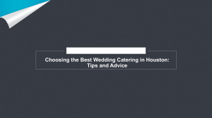 Top Tips for Choosing Wedding Catering in Houston