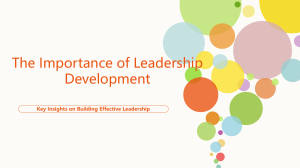 Leadership Development: Key Insights