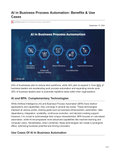 solulab.com-AI in Business Process Automation Benefits  Use Cases