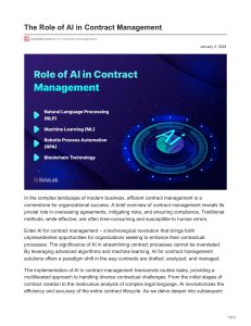 solulab.com-The Role of AI in Contract Management