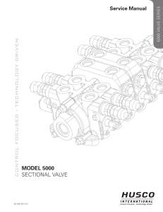 VA-5000 Husco Valve Service Manual