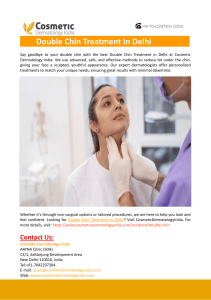 Double Chin Treatment In Delhi- Cosmetic Dermatology India