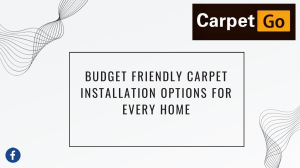 Budget Friendly Carpet Installation Options for Every Home