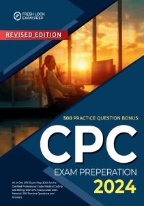 READ CPC Exam Preparation 2024 All in One CPC Exam Prep 2024 for the Certified 