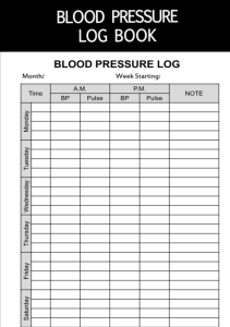 BOOKS Blood Pressure Log Book Simple Daily Blood Pressure Log for Record and Monitor 