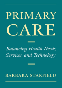 BOOK Primary Care Balancing Health Needs Services and Technology Religion in 