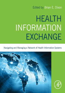 EBOOK Health Information Exchange Navigating and Managing a Network of Health 