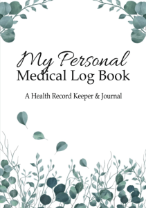 BOOKS My Personal Medical Log Book  A Health Record Keeper Journal Simple  