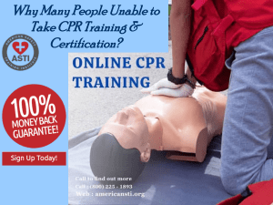 Why Many People Unable to Take CPR Training & Certification?