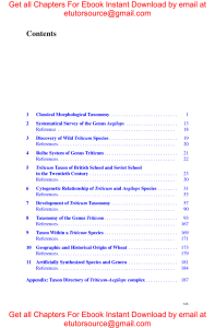 E BOOK Biosystematics of Triticeae Volume I. Triticum-Aegilops complex Hardcover – 10 March 2020 by Chi Yen , Junliang Yang , Zhongwei Yuan, Shunzong Ning, Lianquan Zhang , Ming Hao , Dengcai Liu