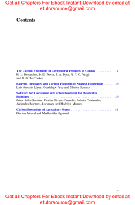 E BOOK Carbon Footprints Case Studies from the Building, Household, and Agricultural Sectors (Environmental Footprints and Eco-design of Products and Processes) 1st ed. 2020 Edition by Subramanian