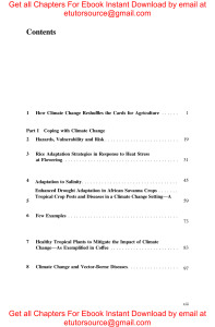 E BOOK Climate Change and Agriculture Worldwide 1st ed. 2016 Edition by Emmanuel Torquebiau