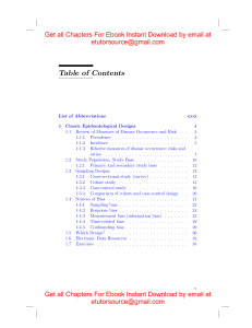 E BOOK Controlled Epidemiological Studies Chapman & HallCRC Biostatistics Series 1st Edition by Marie Reilly