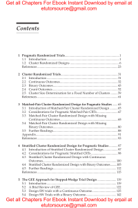 E BOOK Design and Analysis of Pragmatic Trials Chapman & HallCRC Biostatistics Series 1st Edition by Song Zhang , Chul Ahn , Hong Zhu