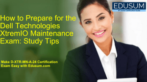 How to Prepare for the Dell Technologies XtremIO Maintenance Exam Study Tips