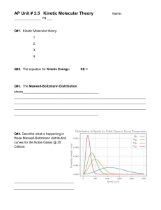 Unit 3.5 - AP chemistry: Kinetic Molecular Theory 